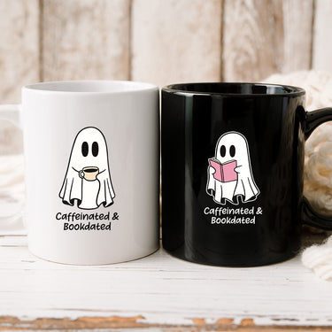 Book & Brew Ghost Matching Mugs For Couples